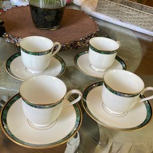These are a set of 4 Lenox cup and Saucer